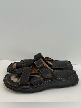 Born Men’s Brown Leather Sandals - 40.5/ or 7.5/8